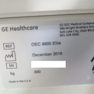 2016 GE OEC 9900 Super C C-Arm Machine5